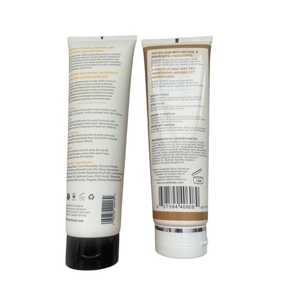 New Scentuals Body Wash & Hand Lotion Set Verbena Lemongrass & Vanilla Tangerine - Picture 2 of 5